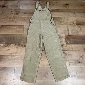 Vintage GAP Blue Jeans Women’s Size XS Beige Corduroy Overalls Made In USA